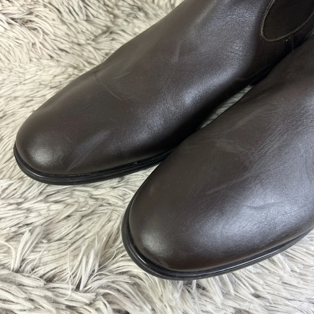 Enzo Tesoti Men's Made In Spain Dress Shoes Leather Slip-on Chukka Boots Size 10